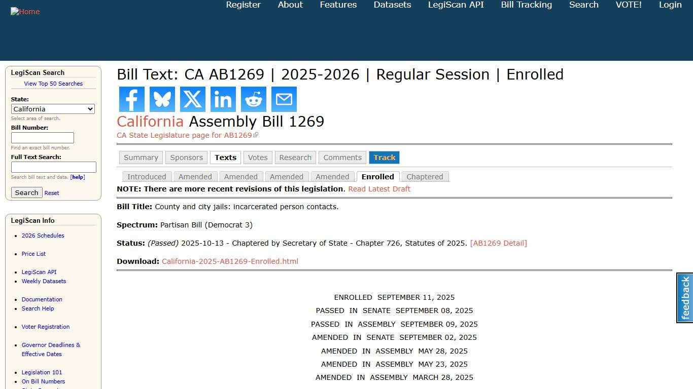 Bill Text: CA AB1269 2025-2026 Regular Session Enrolled LegiScan